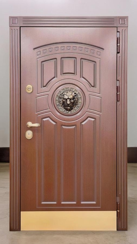 С декором лев и отбойником С декором лев и отбойником