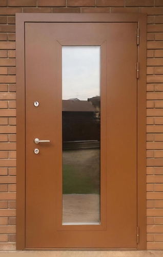 Порошковая дверь со стеклом Порошковая дверь со стеклом