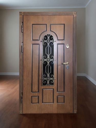 Теплая дверь с ковкой Теплая дверь с ковкой