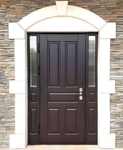 Дверь с витражными стеклами Дверь с витражными стеклами